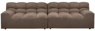 Sofa Allure aus Melange-Stoff, Braun