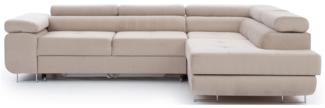 Anton, Ecksofa, Eckcouch, Beige
