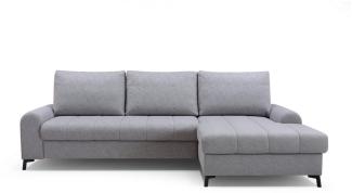 MOEBLO Ecksofa DELICE, Eckcouch mit Bettfunktion Couch L-Form Polstergarnitur Wohnlandschaft Polstersofa mit Ottomane Couchgranitur Sofa, mit Schlaffunktion und Bettkasten, - (BxHxT): 252x88x168 cm