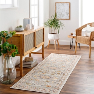 Livabliss Teppich JAIPUR, rechteckig, Höhe: 13 mm, Skandinavischer Teppich, Kurzflor Boho-Wohnzimmerteppich, Läufer