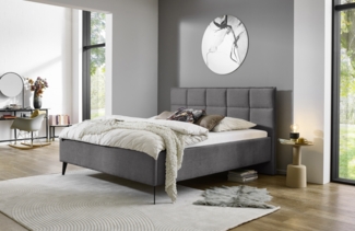 Polsterbett >Paulo mit BK< Liegefläche 180x200 cm, Anthrazit, Stellmaß: 202x120x213cm (BxHxT)