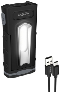 ANSMANN AG LED Arbeitsleuchte Inspektionsleuchte 10W SMD-LED bis zu 500 lm, inkl. Notfallfunktion, LED
