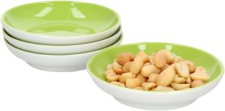 4er Set Doppio Schalen flach Ø 10cm Grün Snack-Schüssel Dessert-Bowl Ritzenhoff