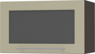 Hängeschrank Q-W4BS/60 WKF-AV Klappe mit Milchglas 60cm Korpus- & Frontfarbe wählbar