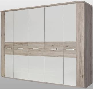 FORTE Kleiderschrank Rondino mit Kranz