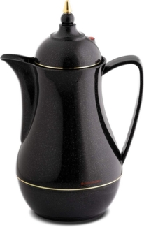 ROTPUNKT Isolierkanne 1,0 ltr. hochwertig I Glaseinsatz I Thermo I 24 std warm 36 Std kalt, 1 l, (Kaffeekanne I Teekanne), Glaskolben aus doppelwandigem Rosalin-Glas