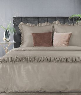 Eurofirany Bettwäsche VENUS, Hochwertige, dekorative Bettwäschegarnitur, 100% Makosatin, Baumwolle