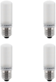 SEBSON LED-Leuchtmittel E27 LED 4W Lampe 4x - 400lm vgl. 40W Glühlampe warmweiß 3000K 280°, E27, Warmweiß, LED Leuchtmittel, 15.000h Lebensdauer, sofort startklar, ø30x88mm