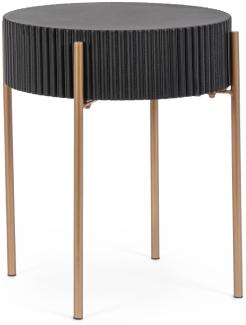 Couchtisch Darcy aus MDF, Schwarz, 41 x 41 x 47 cm