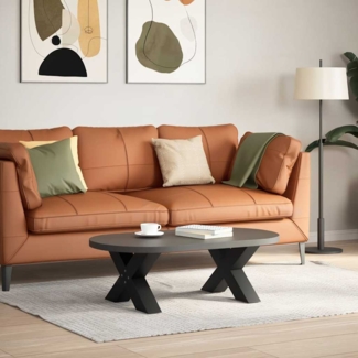 vidaXL Couchtischbeine X-Form 2 Stk. Schwarz 50x(30-31) cm Stahl 4012936