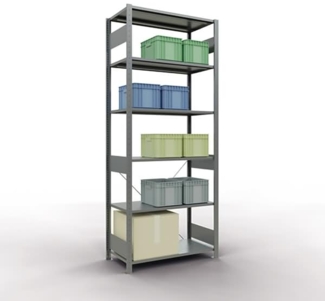 Schulte Regal MULTIplus150 12751 Grund 2.500x1.000x500mm 6 Böden verzi