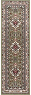 NOURISTAN Teppich Orientalischer Kurzflor Teppich Parun Täbriz Grün, rechteckig, Höhe: 9 mm