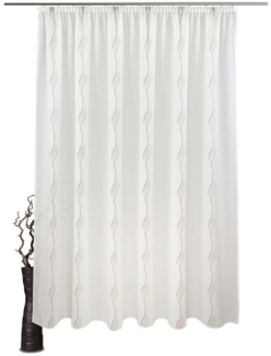 VHG Gardine Svantje, Kräuselband (1 St), halbtransparent, Polyester, Store