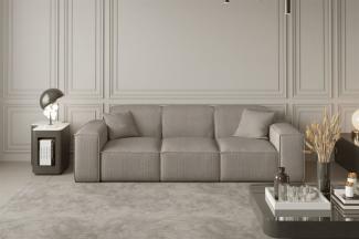 Sofa Designersofa CELES 3-Sitzer in Stoff Scala Beige