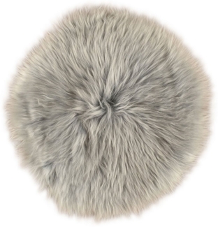 KUHFELL online & NOMAD Stuhlkissen Australisches Echtes Lammfell Sitzauflage Stuhlkissen Natur 40cm rund, Echtes Lammfell