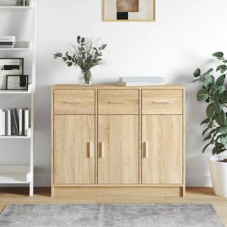 vidaXL Sideboard Sonoma-Eiche 91x28x75 cm Holzwerkstoff 823011