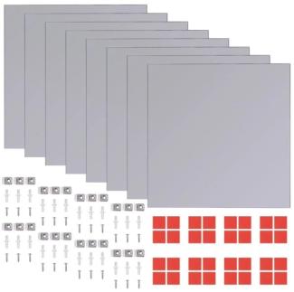 vidaXL 16.-tlg. Rahmenlose Spiegelfliesen, 20,5 x 20,5 cm