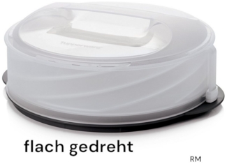TUPPERWARE Kuchentransportbox Tupperware Exclusiv Tortentwist schwarz TWIST Tortenbehälter