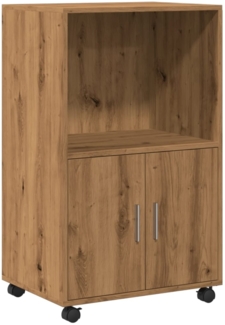 vidaXL Rollschrank Artisan-Eiche 55x40x91 cm Holzwerkstoff 853190