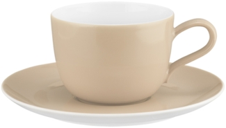 Seltmann Weiden Liberty Pure Colors Kaffeetasse mit Untertasse 260 ml Dusty Beige