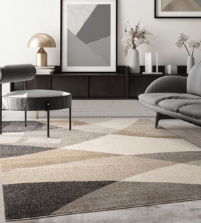 the carpet Teppich Pearl, rechteckig, Höhe: 11 mm, moderner dichter Wohnzimmer Teppich Konturenschnitt