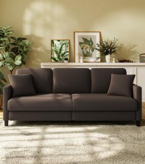 Vesgantti Sofa 3 Sitzer Sofa Gästesofa Modern Couch 3er Sitzsofa mit 2 Wurfkissen