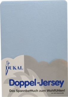 DUKAL Spannbettlaken Kinderspannbettlaken, 32 verschiedene Farben, 100% Baumwolle, Doppel-Jersey, Gummizug: rundum, (1 Stück), 40x90 cm, aus hochwertigem Doppel-Jersey, Made in Germany