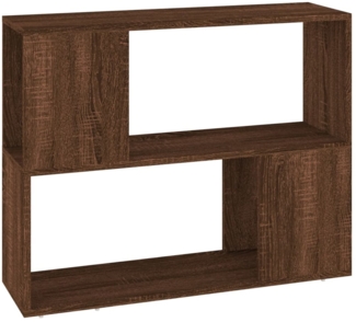 vidaXL Bücherregal/Raumteiler Braun Eichen-Optik 80x24x63 cm 826646
