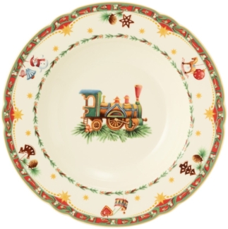 6 x Suppenteller rund 23 cm - Seltmann Weiden Marieluise Weihnachtsnostalgie