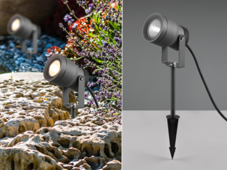 LED Gartenstrahler MAREB schwenkbar mit Erdspieß & 5m Anschlußkabel
