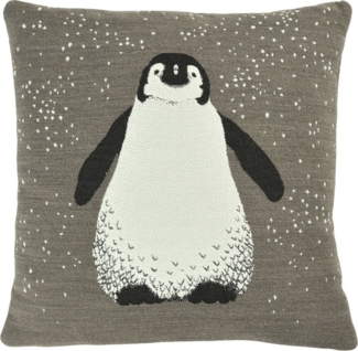 Annimuck Kissenhülle SANDER * Kissenhülle Ping 45x45 cm in granit Pinguin Weihnachten, (1 Stück)