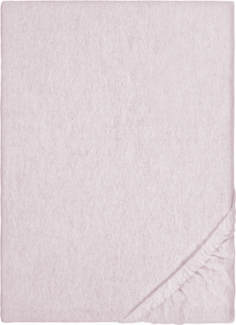 biberna Melange-Flanell Spannbetttuch 0841380 MELANGE UNI, rose, 1x 180x200 cm - 200x200 cm