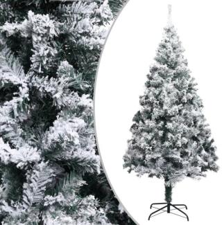 vidaXL Künstlicher Weihnachtsbaum mit Schnee Grün 210 cm PVC 320965