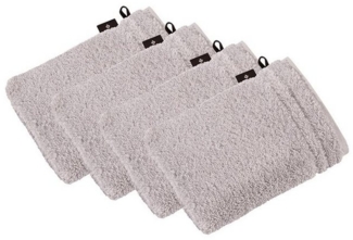 Vossen Waschhandschuh 4er Pack Waschhandschuh 22 x 16 cm Vienna Style Su, Frottier (Spar-Set, 4-St), Vegan