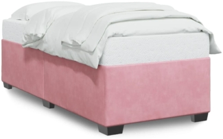 vidaXL Bettgestell Rosa 100x200 cm Samt 3284618