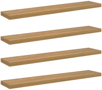 vidaXL Wandregal 4 pcs Braun 120 x 23,5 x 4 cm Holzwerkstoff 42019958