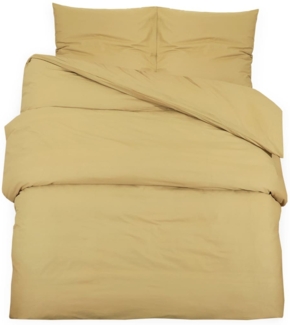 vidaXL Bettwäsche-Set Taupe 155x220 cm Leichte Mikrofaser 135991