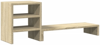 vidaXL Monitorständer mit Schreibtisch-Organizer Sonoma-Eiche 854735