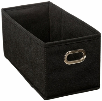 5five Simply Smart Aufbewahrungskorb Mix N Modul, Schwarz, 15 x 31 cm