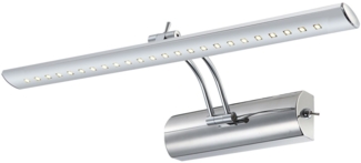 LED Wandleuchte, Metall, Chrom, Spot beweglich