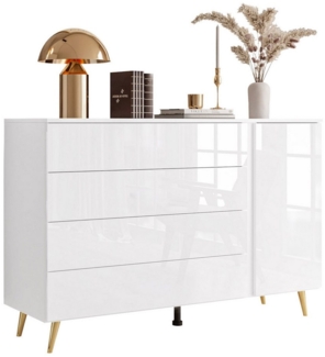 Lookway Kommode AURA II mit Schubladen und LED Beleuchtung