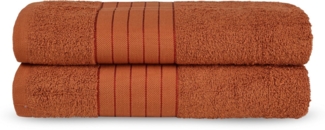 good morning Badetuch Uni Towels, Frottier (2-St), Baumwolle, Walkfrottee, Bordüre, 500 GSM, Weich, Einfarbig, Schwarz