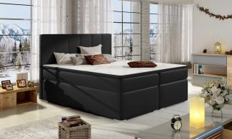 Bolero 140X200, Boxspring Bett, Schwarz