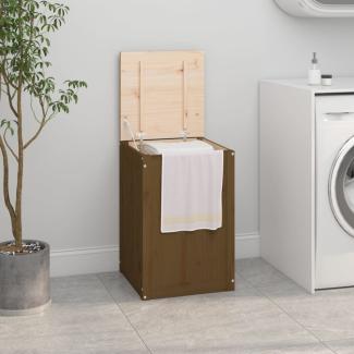 vidaXL Wäschetruhe Honigbraun 44x44x66 cm Massivholz Kiefer 823567