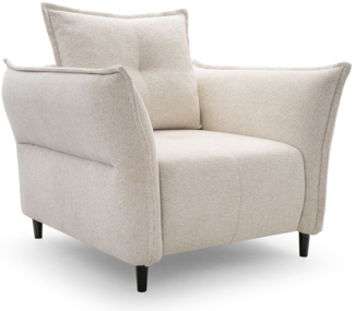 Sessel Polstersessel Napoli Raven 22 Creme mit Kissen