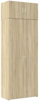 vidaXL Hochschrank Sonoma-Eiche 80x42,5x225 cm Holzwerkstoff 3281352