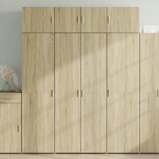 vidaXL Hochschrank Sonoma-Eiche 80x42,5x225 cm Holzwerkstoff 3281352