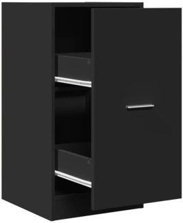 vidaXL Apothekerschrank Schwarz 40x41x77,5 cm Holzwerkstoff 855188