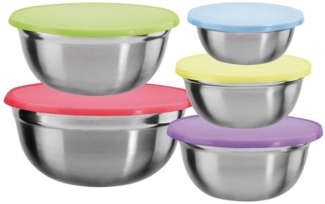 KING Schüssel, Edelstahl, (Set, 10-tlg), spülmaschinengeeignet