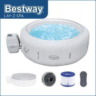 LAY-Z-SPA® LED-Whirlpool Paris AirJet™ Ø 196 x 66 cm, rund